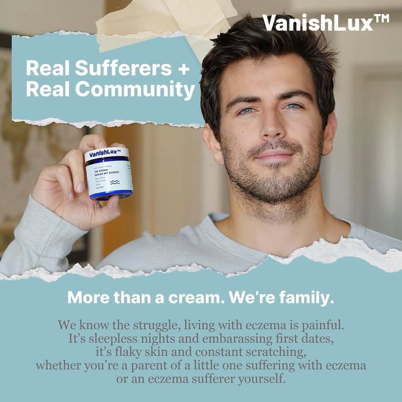 Natural Soothing Cream with Sea Moss & Oats - Eczema & Psoriasis Relief - Ocean Minerals - for Sensitive Skin - Hydrating Eczema Cream for Dry Skin