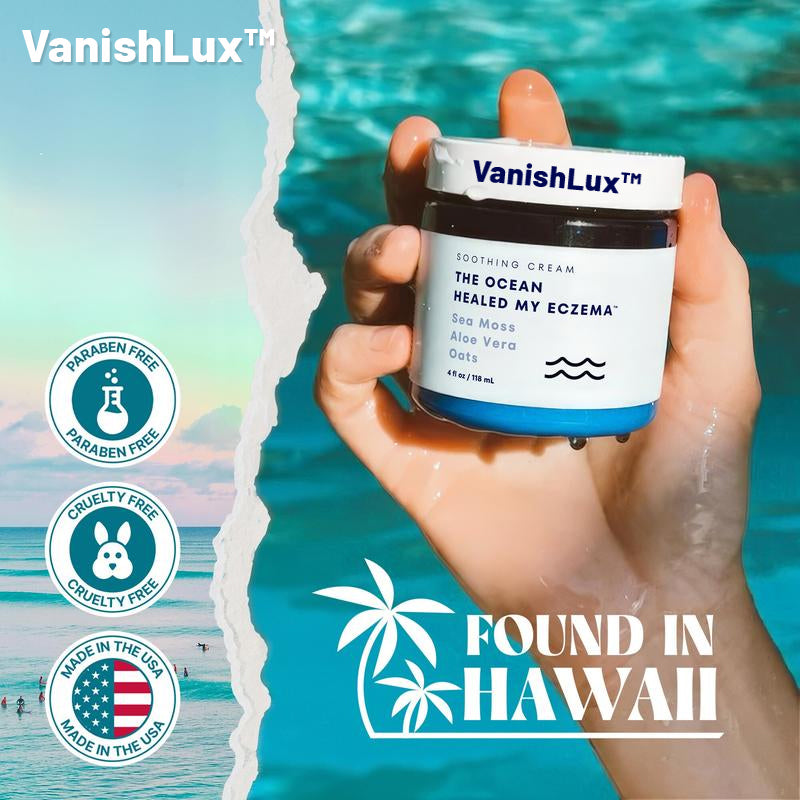 Natural Soothing Cream with Sea Moss & Oats - Eczema & Psoriasis Relief - Ocean Minerals - for Sensitive Skin - Hydrating Eczema Cream for Dry Skin