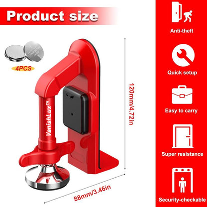 Portable Door Stop Alarm – 80dB Siren Anti-Theft Security Jammer for Home & Travel
